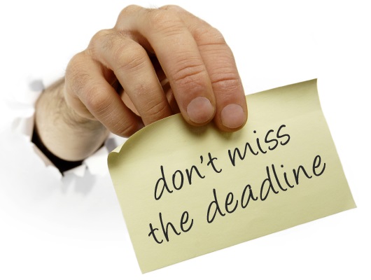 Dont miss the deadline