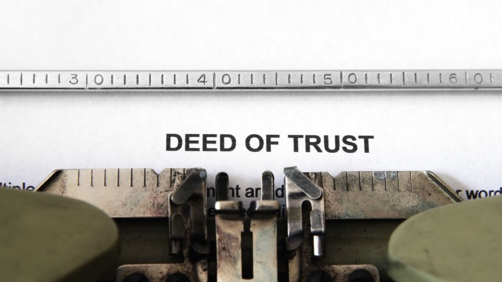 Deed of trust